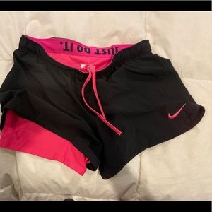 Nike shorts with built in compression shorts